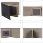 VISOUL Mens Carbon Fiber Leather Bifold Wallet - Image 3