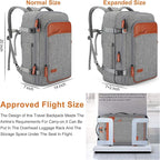 Travel Laptop Backpack, 42L Carry on Luggage, Flight Approved Expandable - Image 2