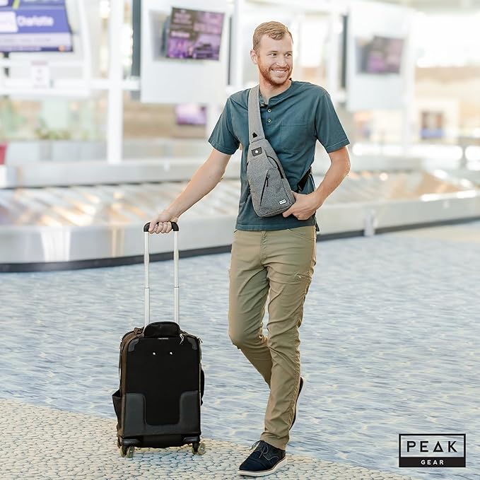 Peak Gear Travel Sling Bag. Compact Crossbody Bag | Lighter and Smaller than a - Image 6