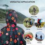 PTEROMY Hooded Rain Poncho for Adult - Image 6