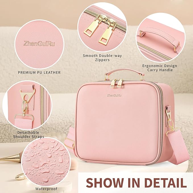Travel Makeup Bag Cosmetic Organizer Bag - Image 4