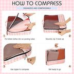 5 Pcs Packing Cubes for Suitcase Large Travel Cubes Carry on Luggage Organizer - Image 5