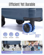 LIGHT FLIGHT Luggage Sets, 3 Piece Durable Suitcase Set - Image 4