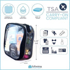 EzPacking Clear TSA Approved 3-1-1 Travel Toiletry Bag - Image 3