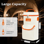 Tirrinia 2 Bottle Wine Gift Tote Carrier - Image 5