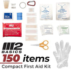 M2 BASICS All-Purpose 150 Piece First Aid Kit | Car, Survival | Small Emergency - Image 3