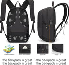 Tzowla Anti-Theft Water Resistant 17.3 Inch Laptop Backpack - Image 6