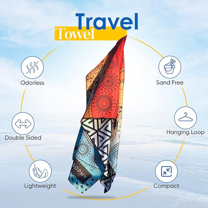 ECCOSOPHY Microfiber Beach Towel - Image 6