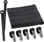 120 x Reusable Cable Ties Black, Adjustable Releasable Hook and Loop Cable by ARMIZ