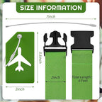 Weewooday 8 Pcs Luggage Straps Suitcase Tags Set - Image 2