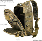 15L Tactical Crossbody Sling Bag | Everyday One Shoulder Backpack Fit 12 Inch - Image 6
