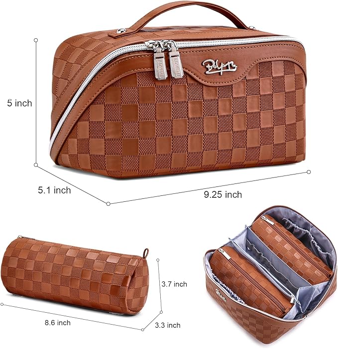 Travel Makeup Bag Organizer Cosmetic Bag: 3 Pcs Set Make up Bags - Image 8