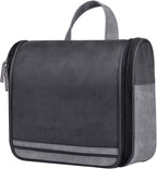 Hanging Toiletry Bag for Men VANCASE Vintage Leather Shaving Dopp Kit Medium by VACNASE