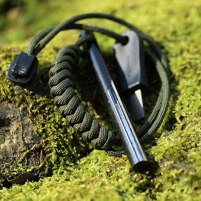 bayite 4 Inch Survival Ferrocerium Drilled Flint Fire Starter, Ferro Rod Kit - Image 2