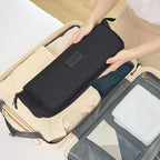 BAREFOOT CARIBOU Hair Tools Travel Bag and Heat Resistant Mat for Flat Irons, Straighteners, Curling Iron, and Haircare Accessories, 2-in-1 design, with Interior Pockets, Portable Organizer