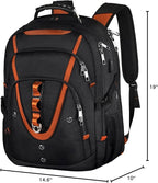 18.4 Laptop Backpack Women Men, 55L-60L Flight Approved Extra Large Travel - Image 8