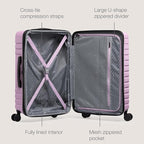 U.S. Traveler Boren Polycarbonate Hardside Rugged Travel Suitcase Luggage - Image 2