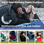 ATEPA Inflatable Stadium Seat Cushion, Self-Inflating Memory Foam Stadium Seats - Image 5