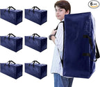 Heavy Duty Moving Bags with Backpack Straps and Strong Handles, Alternative to by NATURELUX