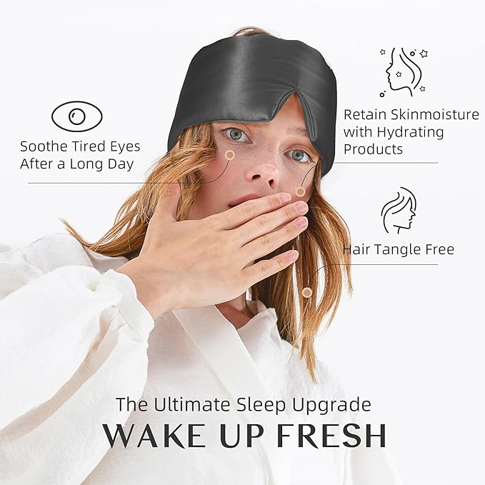 Silk Sleep Mask for Women and Men, Side Sleeper, 22 Momme Pure Mulberry Silk - Image 6