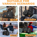 Waterproof Duffel Bag, 50L Roll-top Motorcycle Dry Bag - Image 7
