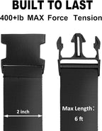 Luggage Straps for Suitcases TSA Approved Travel Belt 4 Pack by Chelmon - Image 2
