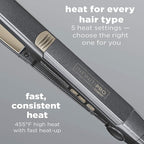 INFINITIPRO BY CONAIR Tourmaline Ceramic Flat Iron, 1-inch, Teal