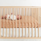 Crane Baby Crib Sheet, Copper Dash Neutral Crib Sheets & Toddler Sheets - Image 4