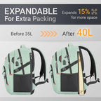 40L Expandable Laptop Backpack, Anti-thief Travel Backpack - Image 3