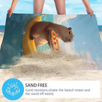 WZOMT Cute Capybara Beach Towel, Capybaras Gifts - Image 4