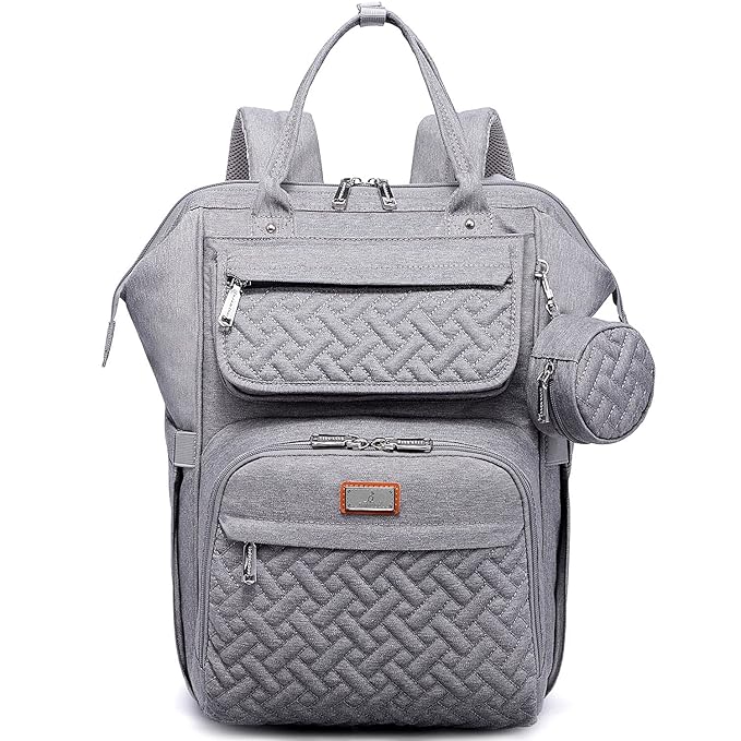 BabbleRoo Diaper Bag Backpack, Unisex Stylish Travel Back Pack Nappy Changing by BabbleRoo