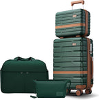 Luggage Sets 4 Piece with TSA Lock Hardside PC+ABS Carry On expandable Suitcase by Unknown