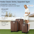 Hanke 20 Inch Expandable Carry on Luggage 22x14x9 Airline Approved Lightweight - Image 2