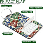 2 Pack Luggage Tag for Suitcase Nautical Patches Mountain Lake Camp Flag - Image 3