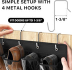 Simple Houseware 24 Pockets Large Clear Pockets Over The Door Hanging Shoe - Image 5