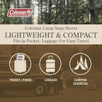 Coleman Camp Soap Sheets – 25 Travel Soap Sheets - Image 5