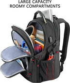 KROSER Travel Laptop Backpack 17.3 inch XL Computer Backpack Stylish College - Image 5