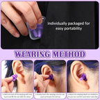 TrelaCo 100 Pairs Ear Plugs Bulk, NRR 29dB Reusable Silicone Ear Plugs - Image 5