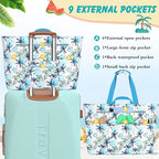 Extra Large Beach Bags for Women, Waterproof Sandproof Beach Tote Bag Zipper - Image 6