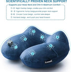 Inflatable Neck Pillow Airplane, Comfortable Inflatable Travel Neck Pillows - Image 4