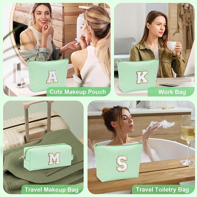YOOLIFE Initial Makeup Bag for Girls - Image 6