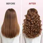 1 Inch Curling Iron, 5 Temperature Settings, Professional Spring Hair Iron for All Hair Types, Max 430℉ with Heat Resistant Mat (1 Inch Pink)