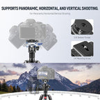 NEEWER Portable Desktop Mini Tripod Aluminum Alloy 20''/ 50cm Desk Tripod - Image 5