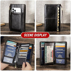 Top Grain Leather Travel Passport Wallet Holder - Image 2