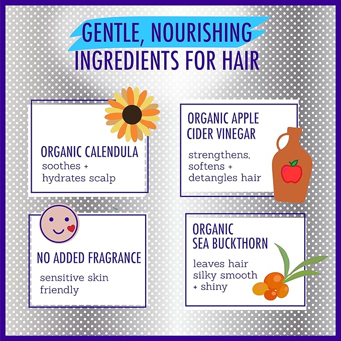 California Kids Conditioner | Super Sensitive | Unscented | 100% Plant-Based | - Image 5