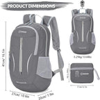 ZOMAKE Ultra Lightweight Packable Backpack 25L, Foldable Hiking Backpacks Water - Image 2