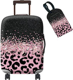 Luggage Cover + Tag, Washable Elastic Cloth, Anti-Scratch by BWEGRHE