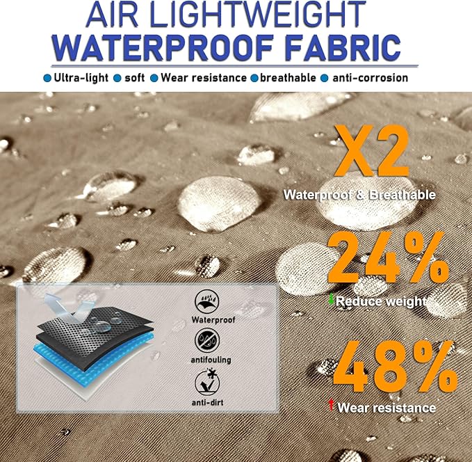 Water-Resistant Sun UPF 50+ Bucket Hat Protection Packable Brimmed Boonie - Image 3