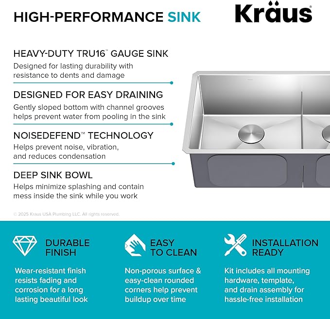 Kraus Kitchen Sinks Undermount - Image 13