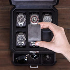 ROTHWELL 6 Slot Leather Watch Box - Image 8